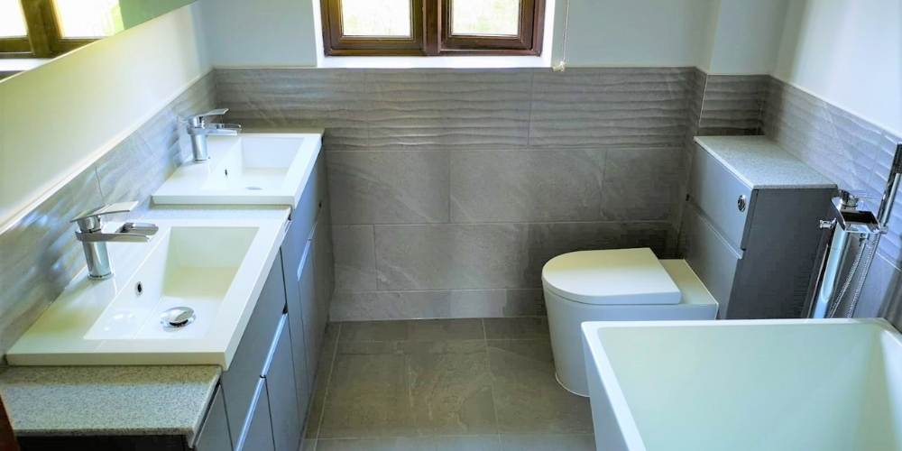Bathroom Fitting Plymouth - Bathroom with Vanity Sinks - The Plumbing Doctor